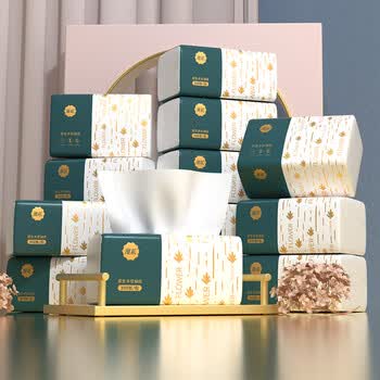 漫花原木抽纸纸巾整箱30包家庭实惠装卫生纸面巾纸餐巾纸抽擦手纸4层