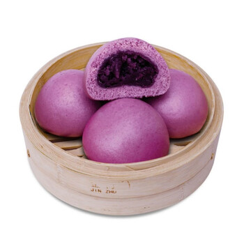 早餐杂粮馒头方便速食紫薯包1000g豆沙包口感香甜杂粮包子紫薯包