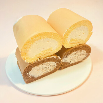 新品福宁老式蛋糕卷戚风蛋糕瑞士卷蛋糕甜品早餐面包蛋糕点心老式奶油