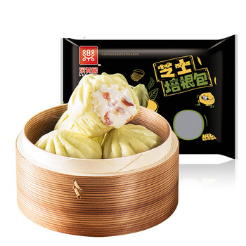 乐肴居350g10粒芝士培根包儿童营养早餐速冻蒸煮食品肉包子