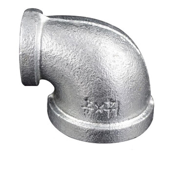 扑哩扑剌镀锌玛钢管件异径变径大小弯头内螺纹加厚给水管道 dn40x20