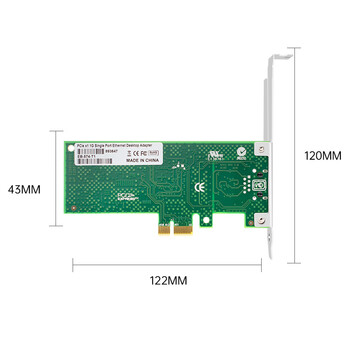 EB-LINK intel 82574芯片PCI-E X1千兆单电口桌面台式机有线网卡9301ct支持无盘