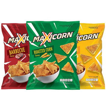 印度尼西亚进口膨化零食品maxicorn玉米脆片脆角粟米片大包薯片烤玉米
