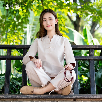 衣普西隆 居士服禅修服女冬季棉麻瑜伽服加绒加厚居士禅修静坐冥想