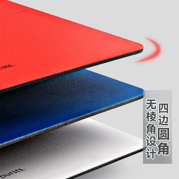 飞兹(fizz)金属强力夹高质感A4加厚PP书写板夹/写字垫板/硬文件夹板/办公用品/学生文具 红色A6383