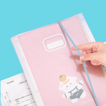 法拉蒙 faramon A3多层试卷收纳袋学生初高中生大容量插页资料册透明文件夹多功能档案袋 4本混合装（30页）