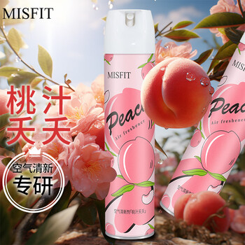 MISFIT空气清新剂370ml 桃香除臭持久留香室内净化剂车用家用客厅卫生间