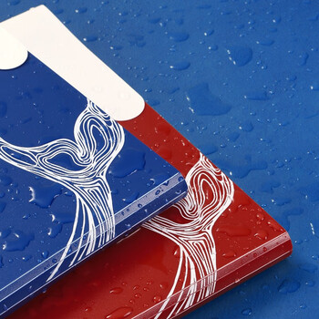 齐心(Comix)  手挽8格A4手提文件包资料包风琴包 鲲鹏系列学生试卷收纳包 蓝AKP28