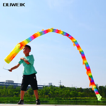 杜威克 健身甩龙舞龙彩带 儿童舞飘带 太极杆甩龙杆抖龙3米+45cm甩杆 杜威克 健身甩龙舞龙彩带 儿童舞飘带 太极杆甩龙杆抖龙3米+45cm甩杆