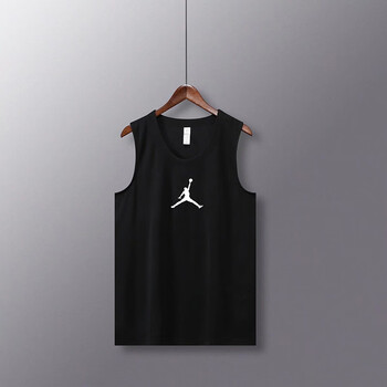 背心男运动训练服夏季薄款坎肩宽松无袖上衣速干球衣定制 800黑色aj单