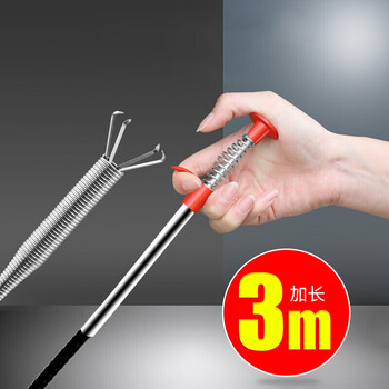 巨奇严选 厨房下水道疏通器专业管道疏通神器马桶堵塞四爪抓勾3米