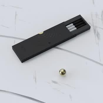 毕加索（pimio）签字笔礼盒套装 商务办公宝珠笔 签名用笔 男女毕业礼物 学生成人书写练字 717亮黑金夹