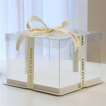 妙普乐零食礼盒透明空盒子 拖垫网红全透明生日包装空盒单个零食礼盒