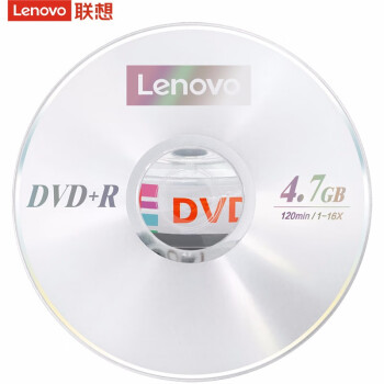 联想（Lenovo）DVD+R 光盘/刻录盘 16速4.7GB 办公系列 桶装10片 空白光盘