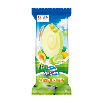 伊利牧场青提甜杏味雪糕葡萄果酱冰淇淋冷饮冰激凌65克5支 青提甜杏5