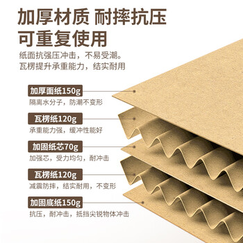金隆兴打包纸箱快递纸箱行李收纳纸箱快递物流箱文件资料收纳纸箱办公杂物收纳箱 加厚五个装