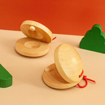 木质响板榉木奥尔夫打击乐器早教儿童音乐玩具哒哒舞板圆舞板原木响板