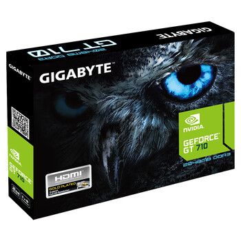 技嘉（GIGABYTE）GeForce GT 710 2G DDR3 显卡 半高刀卡设计/耐久设计 N710D3-2GL