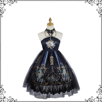 原创lolita神救赎jsk连衣裙Ⅱ型复古哥特风暗黑系洛丽塔裙jsk裙腰封