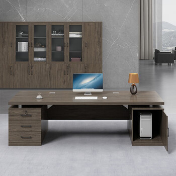 香尔特（Xiangerte）老板桌办公电脑桌台式简约单人桌椅组合书桌家用1.2米双柜加厚款