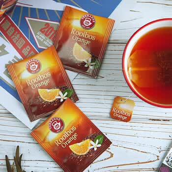 Teekanne德国进口0咖啡因路易波士茶香橙味茶包天然草本助眠袋泡茶
