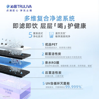 沁园（TRULIVA）悦朗台上式净饮机家用RO反渗透即热式净水器机净饮一体机免安装秒速热直饮水机 母亲节CR-O3141