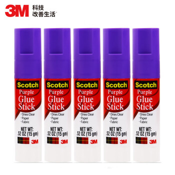 3M 胶棒  固体胶/固体胶棒/固体胶水 思高 PVP 办公用品 胶棒紫色变色1支装 6115