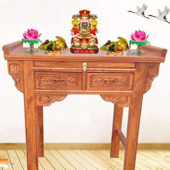 书慧木业仿古供桌供台佛台供奉桌实木雕花财神佛龛佛柜神台中式小供桌