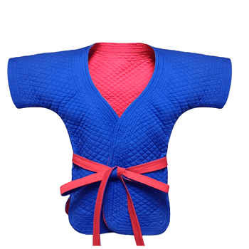 中国式摔跤跤衣红蓝传统式摔跤衣服中式摔跤衣褡裢加厚棉布摔跤服红蓝