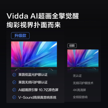 图文Vidda 55V1F-R和长虹55u4s的区别很小么？入手哪个好更值得！