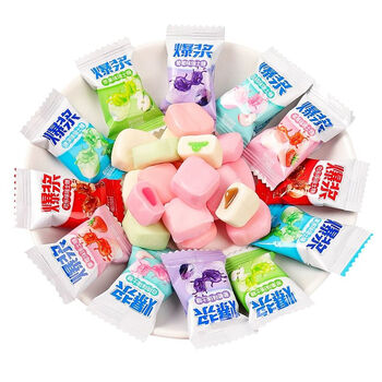 恒愎网红爆浆瑞士糖水果糖软糖结婚喜糖高颜值糖果休闲小零食散装批发