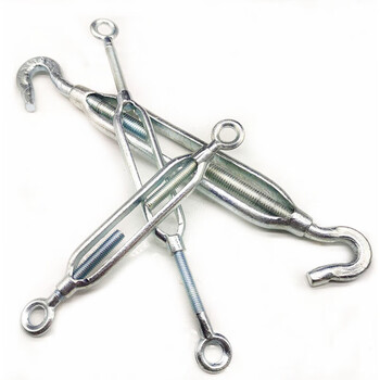 oo型双圈cc型双钩花篮螺丝钢丝绳拉紧器镀锌螺栓花蓝张紧收紧线器 m36