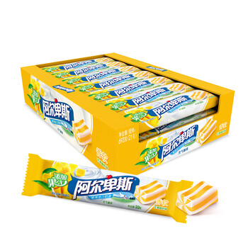 阿尔卑斯芒果酸奶味条形软糖 网红口味 休闲零食 33g*21条