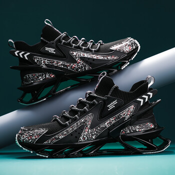 鞋男鞋夏季刀锋轻便跑步鞋官方旗舰店派燃烧竞速碳板跑鞋a11黑色39