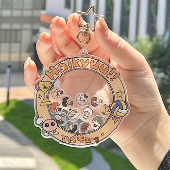 快活猪排球少年周边摇摇乐挂件 同人亚克力球队主题高颜值卡通挂件