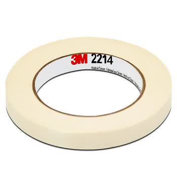 3M2214白色美纹纸胶带 拼豆豆DIY 耐高温办公家装日用汽车喷涂遮蔽无痕喷漆固定保护 50mm*50m 1卷装