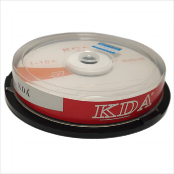 KDA DVD+R 商务办公16速 4.7G 光盘/刻录光盘/刻录碟片/光碟 桶装10片 dvd碟片 空白刻录盘 光盘定制