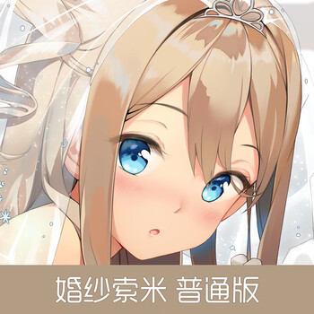 宅男定制动漫等身抱枕索米花嫁普通版舒适桃皮绒50cm160cm等身枕套