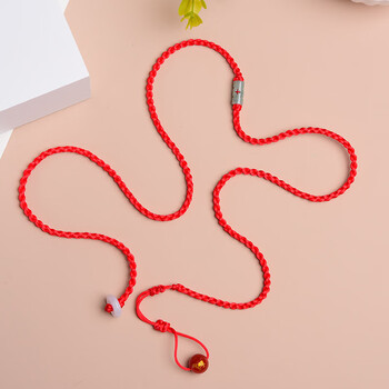 闪刻本命年转运时尚红绳腰链女性感红腰带手工编织属兔年十二生肖配饰