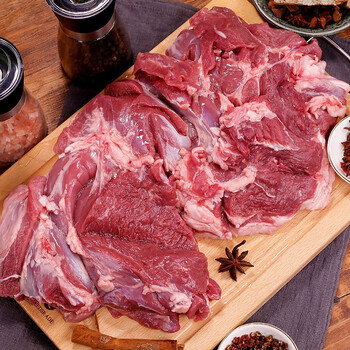 伊民康洋宁夏滩羊肉生鲜新鲜羔羊去骨后腿肉剔骨羊腿肉烧烤火锅食材