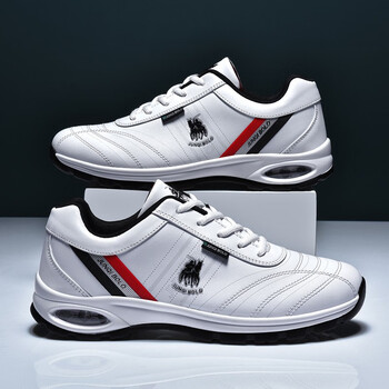 保罗男鞋休闲鞋子男轻盈舒适男士运动鞋男合季皮面