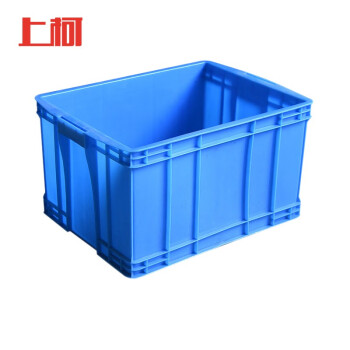 上柯 G6015 塑料周转箱 410X300X150mm 工业整理箱收纳箱 蓝色物流仓储塑胶箱