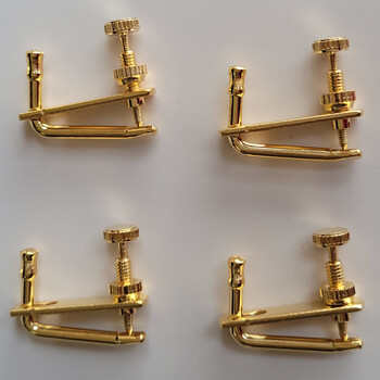 柳琴乐器配件07全铜柳琴圆弧托架09不锈钢杆柳琴微调板弦总弦钩4个