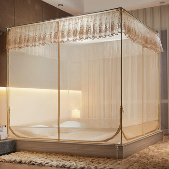 芍萌(shaomeng)防摔蚊帐全包 蚊帐全包底防摔蚊帐婴儿防止掉床1米8