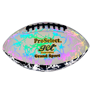 专选（ PROSELECT）9号橄榄球炫彩反光吸湿防滑室内外比赛训练美式足球GR020