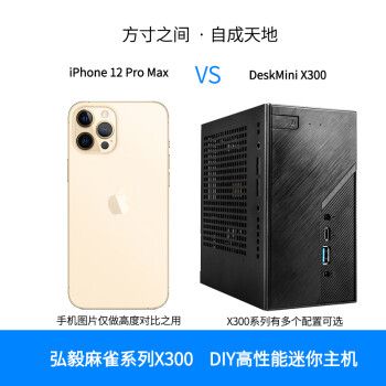 弘毅电竞华擎deskminia300升级版x300 Diy微型组装迷你网课办公商用行业电脑主机套餐三 R5 5600g 8g 3200 240g 图片价格品牌报价 京东