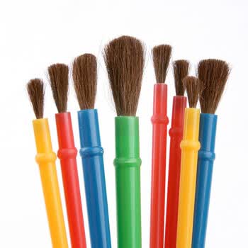 【全网低价】绘儿乐 Crayola 儿童颜料画刷绘画工具画具水彩美术画刷8支装05-3516