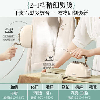 苏泊尔（SUPOR）【自动断电】手持挂烫机24g/min大蒸汽100ml水箱蒸汽家用手持熨烫机拼豆电熨斗便携式熨斗907A