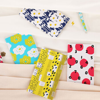 国誉(KOKUYO)轻薄野账本SOUSOU设计师联名旅行记事手账本笔记本子 4mm方格40张 日向取暖 WSG-NB1XY4-7