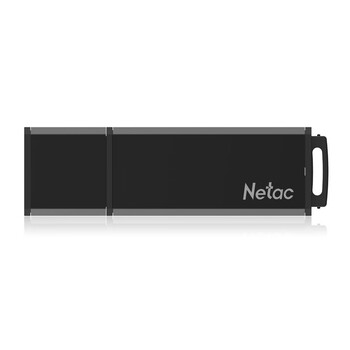 朗科（Netac）U351拨帽直插式优盘 64GB闪存盘小巧迷你车载加密USB3.0高速U盘 防尘耐高温 黑色